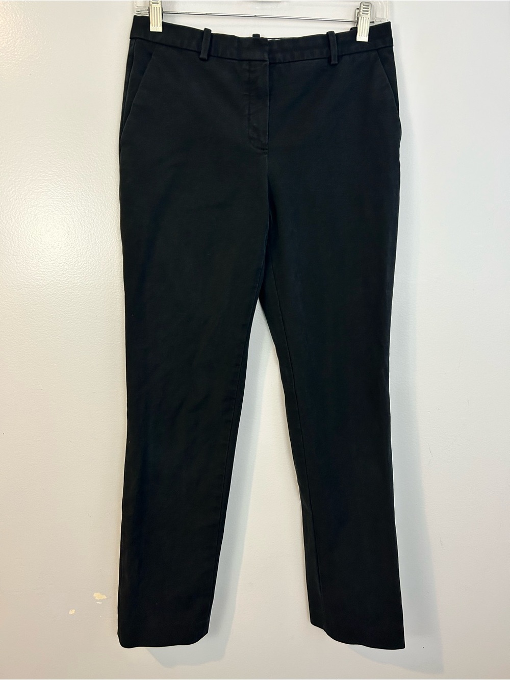 Theory Classic Black Tailored Double Stretch Trouser Pants Size 2